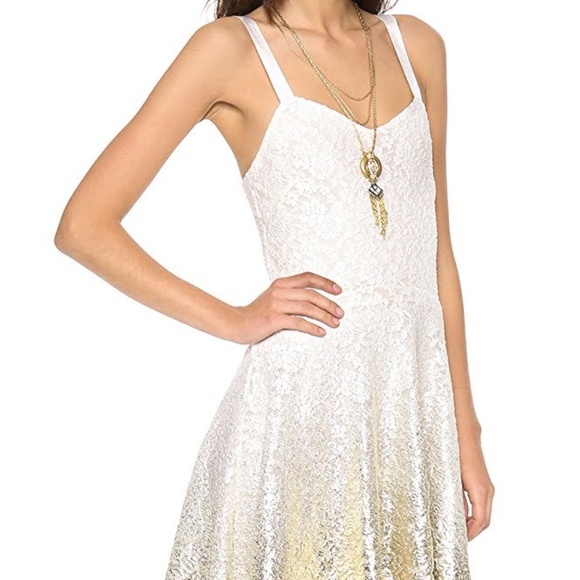 Free People Foil Ombre Lace Fit and Flare Dress - Picture 5 of 7